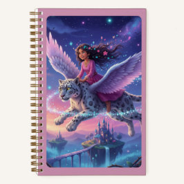 Winged Leopard Rider & Floating Castle Journal ノートブック