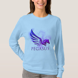 Winged Pegasus宇宙素晴らし背景 Tシャツ