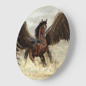 Winged Pegasus  ラージ壁時計 (傾斜)