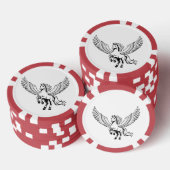 winged pegasus horse poker chip emblem  ポーカーチップ (積み重ね)