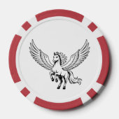 winged pegasus horse poker chip emblem  ポーカーチップ (裏面)