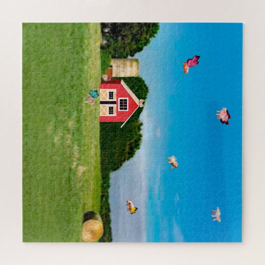 Winged Pigs Puzzle ジグソーパズル (横)