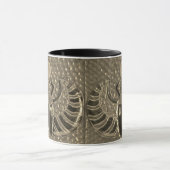 Winged Scarab tile Pattern Mug 2 マグカップ (中央)