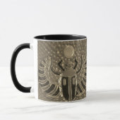 Winged Scarab tile Pattern Mug 2 マグカップ (左)