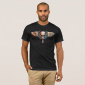 Winged Skull Emblem of Honor Tシャツ (正面フル)