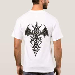 Winged Tribal Dagger Crest Tシャツ