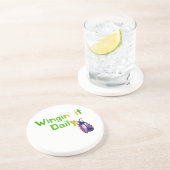 Wingin It Daily Funny Bug Humor コースター (側面)