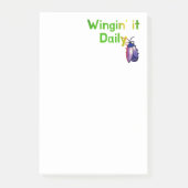 Wingin It Daily Funny Bug Humor ポストイット (正面)