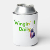 Wingin It Daily Funny Bug Humor 缶クーラー (缶正面)