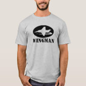 Wingman Tシャツで花婿介添人グルーミング結婚の Tシャツ (正面)
