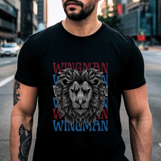 Wingman Vintage - 笑えるブロへの宣言 Tシャツ