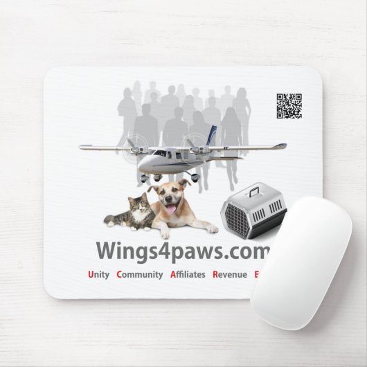 Wings4paws – マウスパッド (マウス)