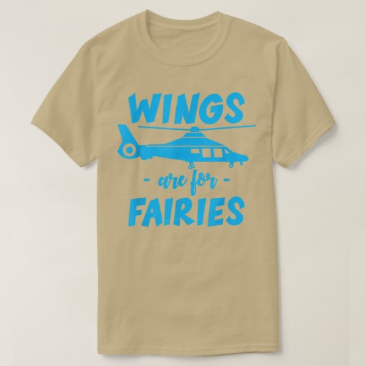 Wings Are For Fairies -- Tシャツ (デザイン正面)