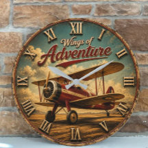 Wings of Adventure Vintage Biplane Retro Airplane 