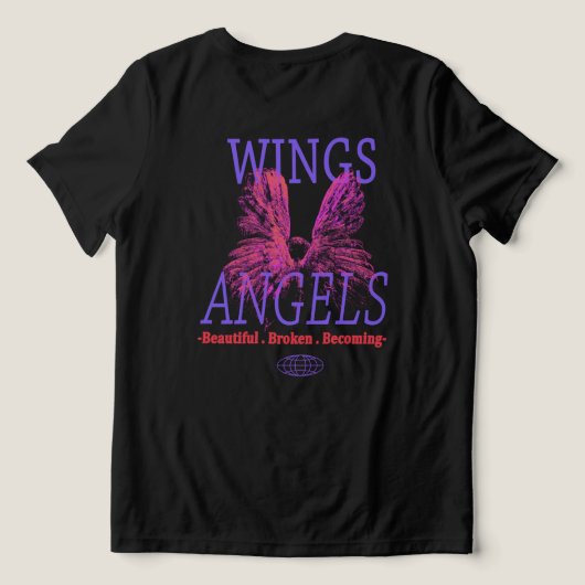 Wings of Angels  トライブレンドＴシャツ (デザイン裏面)