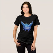 Wings of Chill T-Shirt - No Burnout Allowedデザイン トライブレンドTシャツ (正面全面)