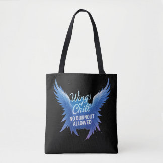 Wings of Chill Tote Bag - No Burnout Allowed トートバッグ