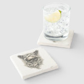 Wings of Destinyを搭載したストーンドリンクコースター ストーンコースター (横)