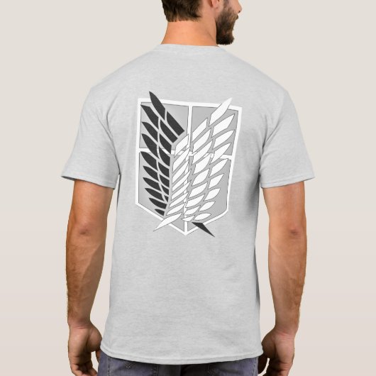 Wings of Freedom — Survey Corps Emblem Tee Tシャツ (裏面)