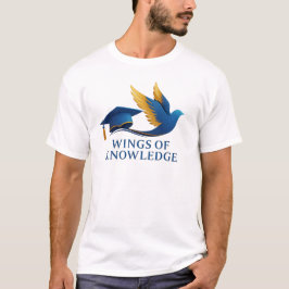 Wings of knoweledge - Graduation freedom emblem Tシャツ