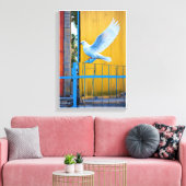 Wings of Peace キャンバスプリント (インサイチュ (リビング))