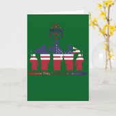 Wings of remembrance forest green カード (黄色い花)