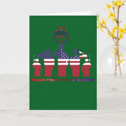 Wings of remembrance forest green カード (黄色い花)