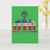 Wings of remembrance kelly green カード (黄色い花)