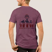 Wings of remembrance maroon トライブレンドＴシャツ (裏面)