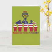 Wings of remembrance pea green カード (黄色い花)