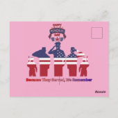 Wings of remembrance pink ポストカード (裏面)