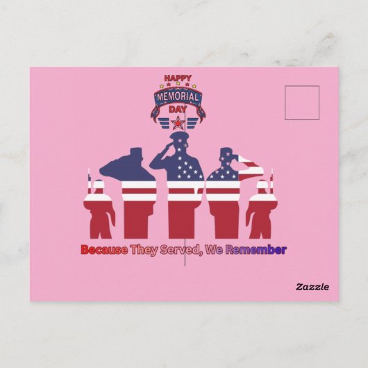 Wings of remembrance pink ポストカード (裏面)