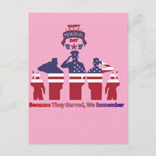 Wings of remembrance pink ポストカード (正面)