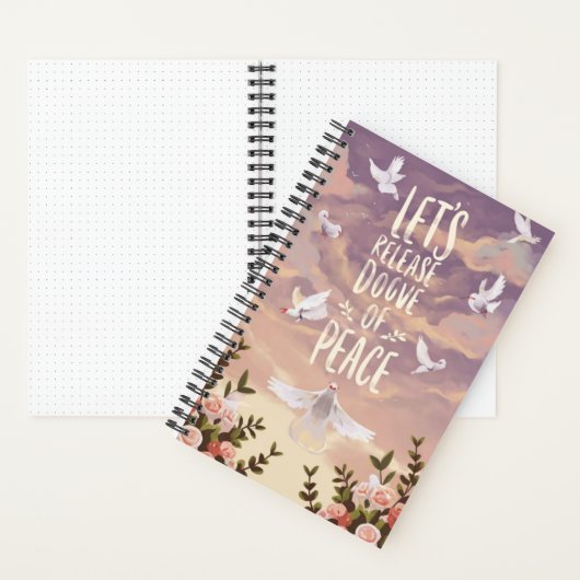 Wings of Serenity Notebook 🕊️🌹 ノートブック (内側)