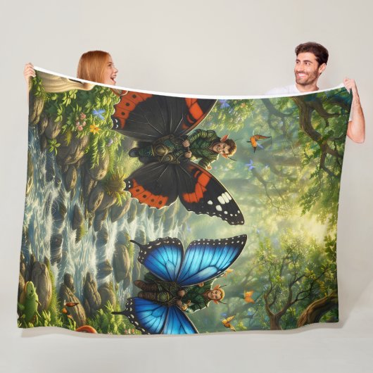 Wings of the Grove premium fantasy fleece blanket フリースブランケット (インサイチュ)