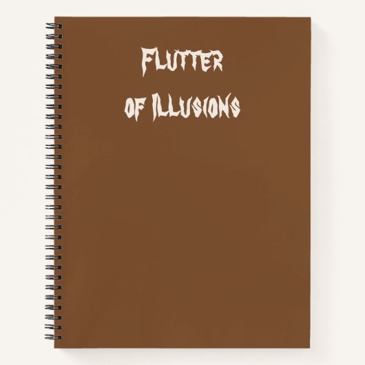 Wings of Truth – Flutter of Illusions ノートブック (正面)