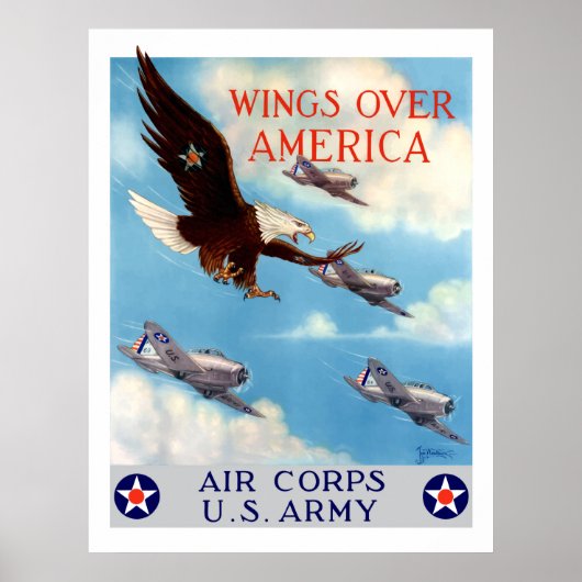 Wings Over America -- Air Corps ポスター (正面)