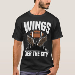 WINGS OVER THE CITY - PHILADELPHIA FOOTBALL Tシャツ