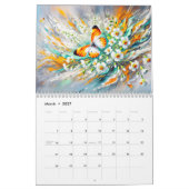 Wings & Petals – Modern Butterflies in Bloom 2026 カレンダー (3月 2027)