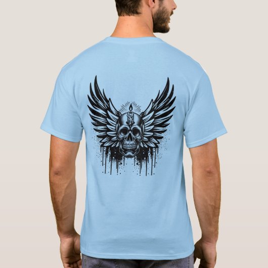 Wings & Skull Tシャツ (裏面)