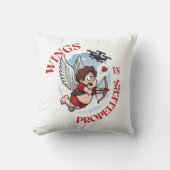 Wings vs Propellers, Cupidon vs Drone, Valentine’s クッション (正面)