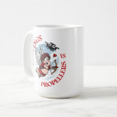 Wings vs Propellers, Cupidon vs Drone, Valentine’s コーヒーマグカップ (正面左)