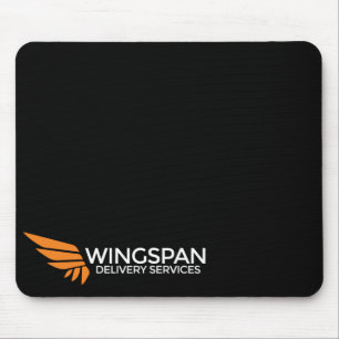 WINGSPANの配達サービスのロゴのmousepad マウスパッド