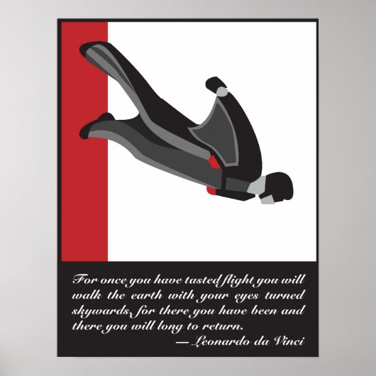 Wingsuet SkyDiveポスター ポスター (正面)