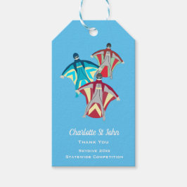 Wingsuet Skydivingをテーマにした ギフトタグ