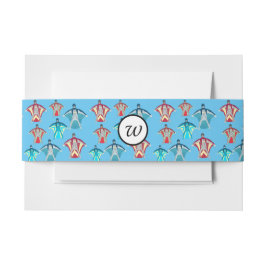 Wingsuet Skydivingをテーマにした 招待状ベリーバンド