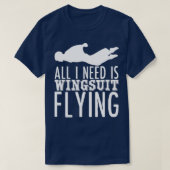 Wingsuiting Journey Wingsuit Basejumping2 Tシャツ (デザイン正面)