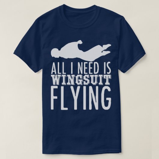 Wingsuiting Journey Wingsuit Basejumping2 Tシャツ (デザイン正面)