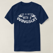 Wingsuiting Journey Wingsuit Basejumping Tシャツ (デザイン正面)