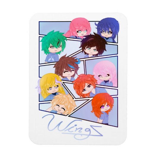 Wingz マルチキャラクターマグネット マグネット (縦)